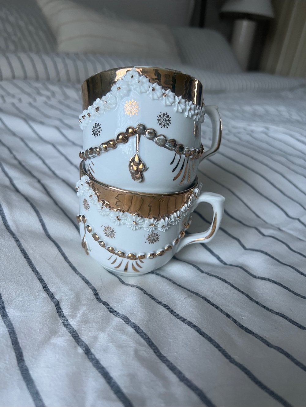 Antique German Porcelain Cabinet Cup (Circa 1890-1920)